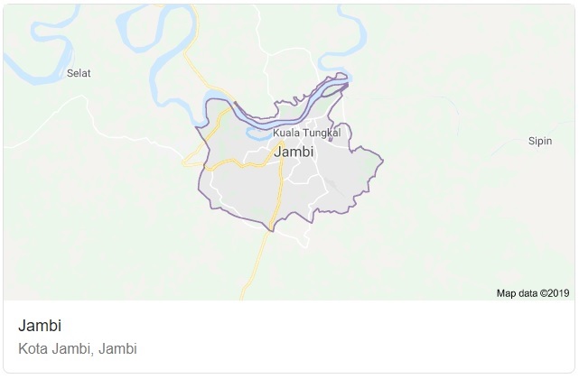 Peta Administrasi Kota Jambi