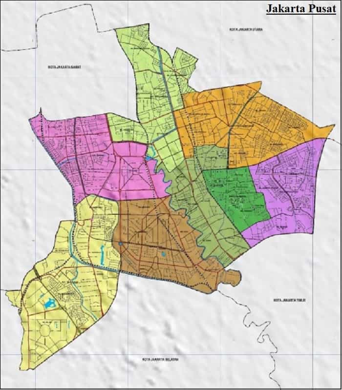 Peta Jakarta HD Lengkap: Pusat, Barat, Timur, Utara dan ...