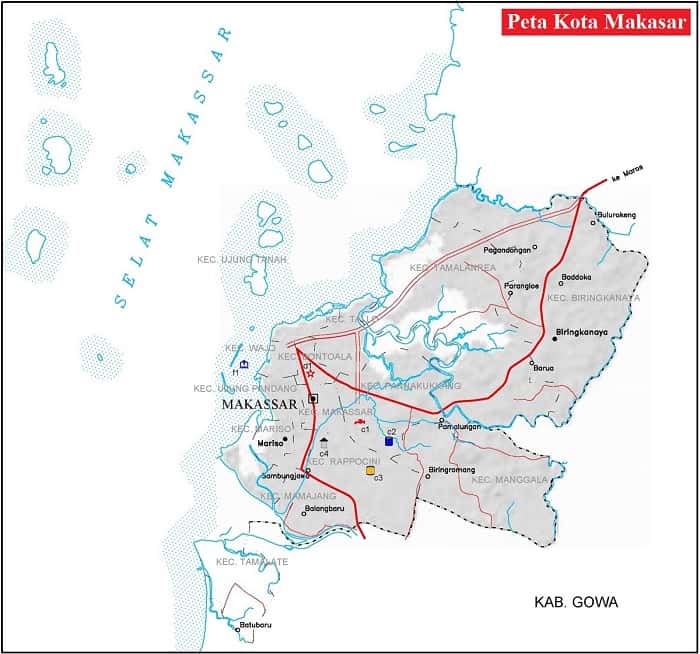 Peta Jalan di Kota Makassar