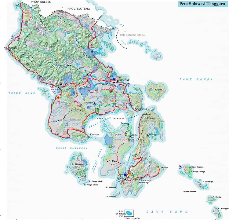 Peta Jalan di Provinsi Sulawesi Tenggara