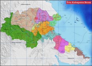 Peta Kabupaten Berau Provinsi Kalimantan Timur Terbaru Gambar HD