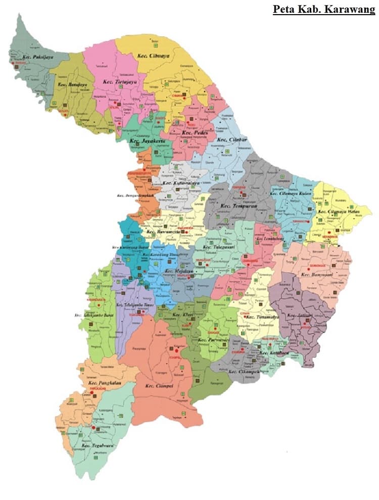 Peta Kabupaten Karawang