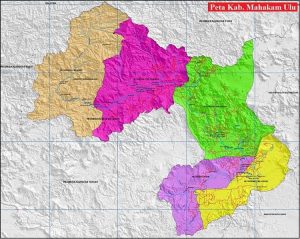 Peta Kabupaten Mahakam Ulu Kalimantan Timur HD Terbaru dan Keterangan