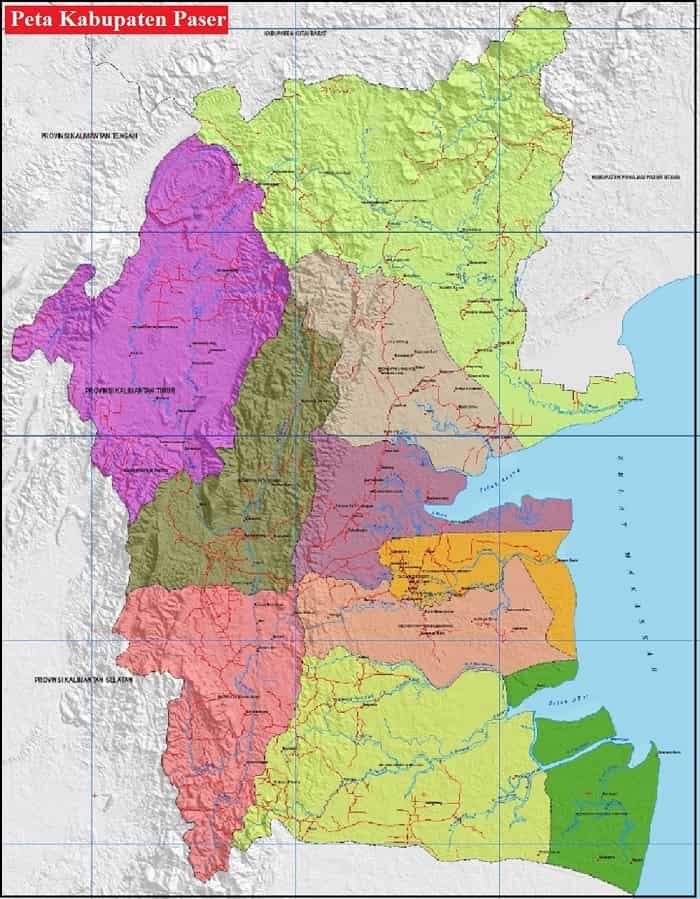 Peta Kabupaten Paser