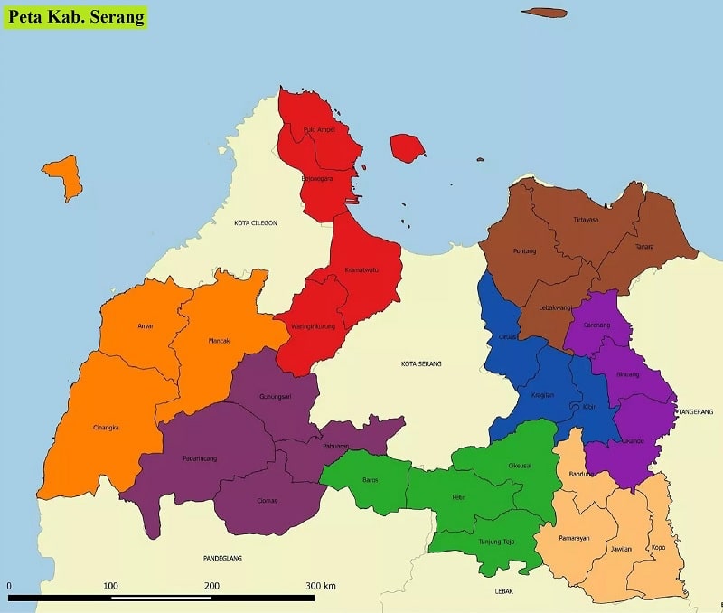 Gambar Peta Kabupaten Serang