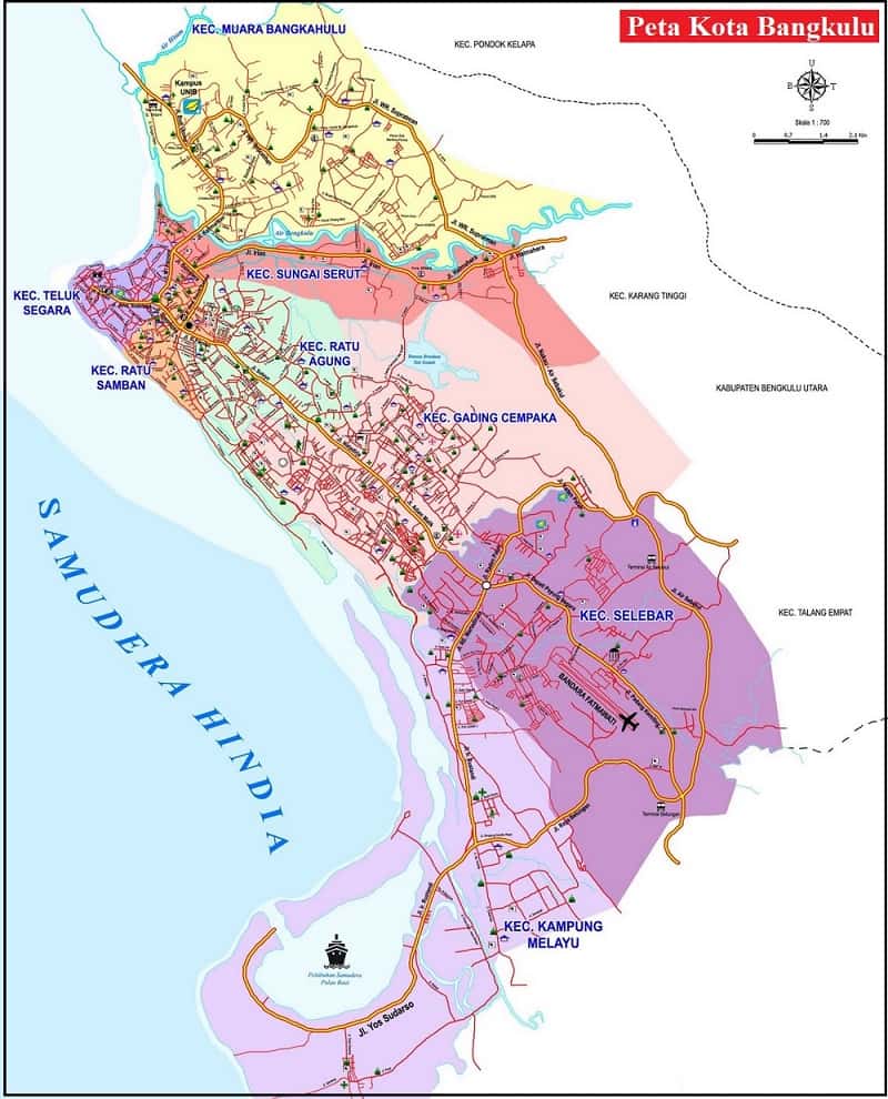 Peta Kota Bengkulu