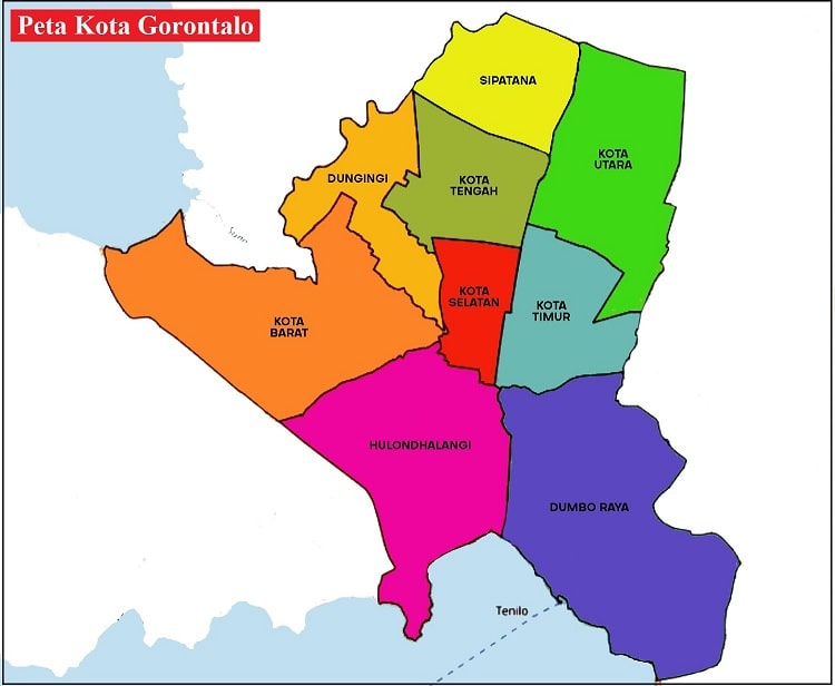 Peta Kota Gorontalo