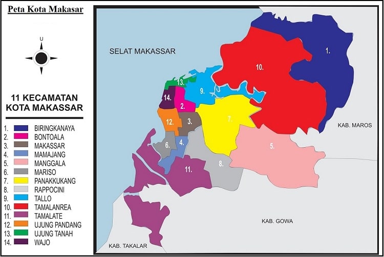 Peta Kota Makassar