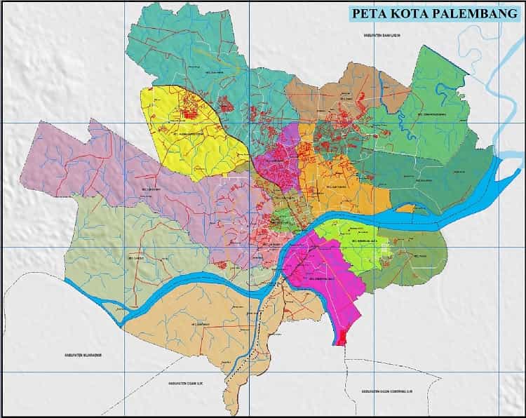 Peta Kota Palembang