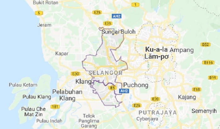 Peta Kota Shah Alam Malaysia