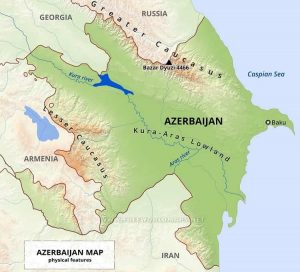 Peta Negara Azerbaijan Terbaru Gambar dan Keterangannya