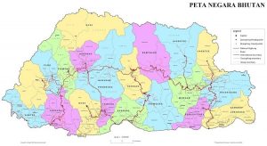 Peta Negara Bhutan Terbaru Gambar HD Lengkap dan Keterangannya