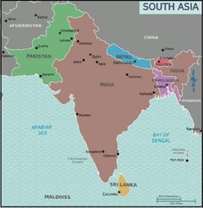 7 Peta Negara di Asia Selatan Lengkap dan Keterangannya