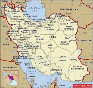 Peta Negara Iran Terbaru Gambar Ukuran Besar dan Keterangannya
