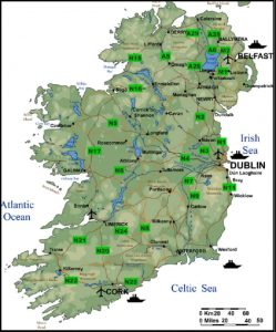 Peta Negara Irlandia Terbaru Gambar Ibu Kota dan Perekonomiannya