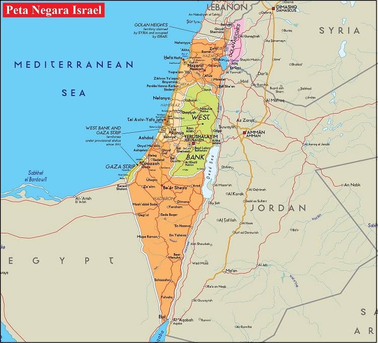 Peta Negara Israel