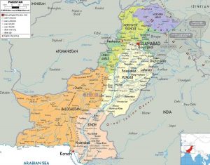 Peta Negara Pakistan Terbaru Gambar HD Lengkap dan Keterangannya