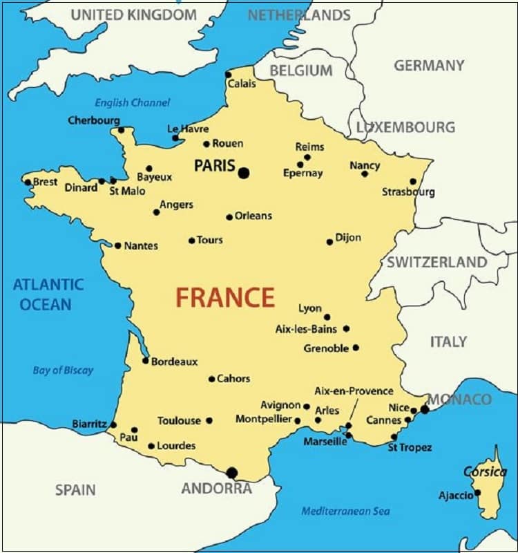 Peta Negara Perancis