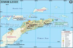 Peta Negara Timor Leste Gambar HD Lengkap dan Keterangannya
