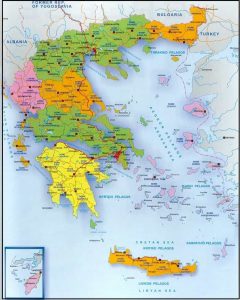Peta Negara Yunani dan Romawi Gambar Ukuran Besar
