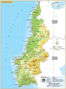 Peta Sulawesi Barat Lengkap Terbaru Gambar Ukuran Besar HD