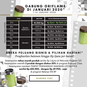 Keuntungan Menjadi Member Oriflame Juli 2020 | Bisnis Online