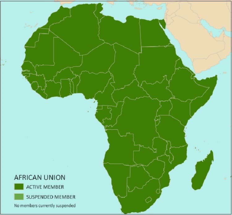 Peta Buta Benua Afrika