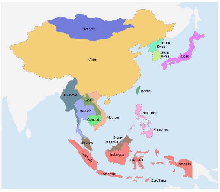 Peta Buta Benua Asia
