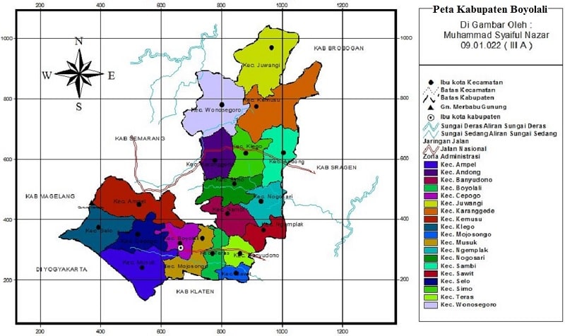 Peta Kabupaten Boyolali