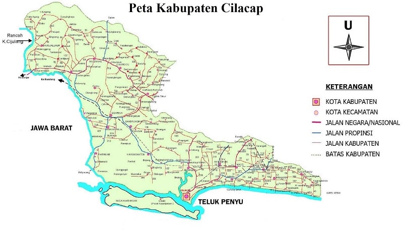 Peta Kabupaten Cilacap