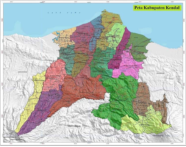 Peta Kabupaten Kendal