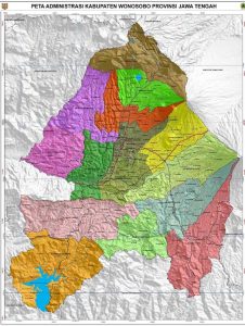 Peta Kabupaten Wonosobo Lengkap Gambar dan Keterangannya