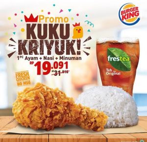 Promo Burger King Bulan Januari 2020 | Kupon Diskon Hemat 50%