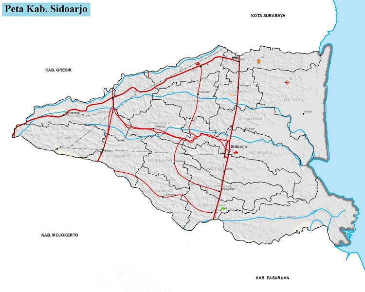 Peta Jalan Kabupaten Sidoarjo
