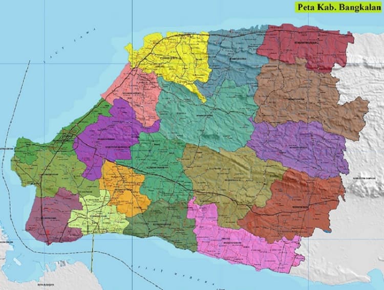 Peta Kabupaten Bangkalan