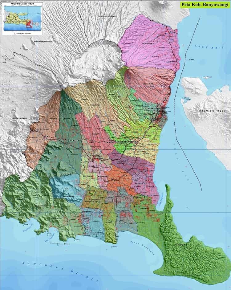 Peta Kabupaten Banyuwangi