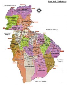 Peta Kabupaten Mojokerto HD Lengkap dan Penjelasannya