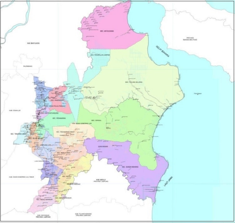 Peta Kabupaten Ogan Komering Ilir