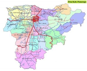 Peta Kabupaten Ponorogo Lengkap: Gambar HD dan Keterangannya