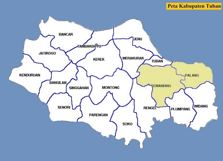 Peta Kabupaten Tuban