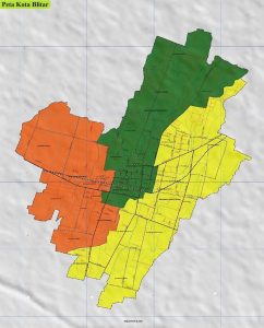 Peta Kota Blitar HD Gambar Lengkap dan Keterangannya