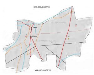 Peta Kota Mojokerto HD Lengkap dan Keterangannya