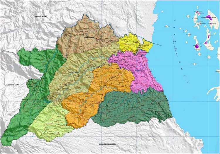 Peta Kabupaten Sinjai