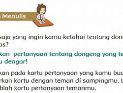 Apa Saja yang Ingin Kamu Ketahui Tentang Dongeng Di Atas? Tuliskan Pertanyaan Tentang Dongeng yang Telah Kamu Dengar