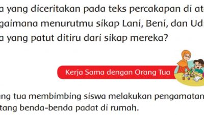 Apa yang Diceritakan Pada Teks Percakapan Di Atas Halaman 69 Tema 2 Kelas 2 SD