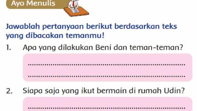 Apa yang Dilakukan Beni dan Teman-Teman Halaman 57 Kelas 2 SD