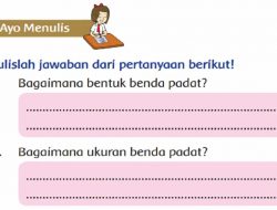 Jawab: Bagaimana Bentuk Benda Padat? Kelas 2 SD Halaman 66
