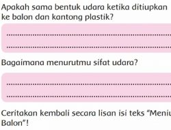 Ceritakan Kembali Secara Lisan Isi Teks Meniup Balon! Jawaban Kelas 2 SD