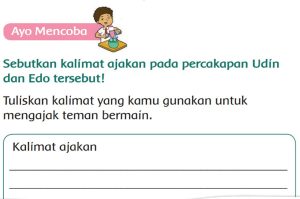 Kalimat Ajakan Pada Percakapan Udin dan Edo Kunci Jawaban Tema 1 Kelas 2 Halaman 51 52 53 55 56 57 57