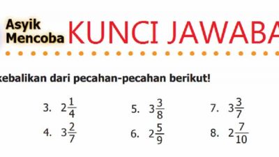 Kunci Jawaban Matematika Kelas 5 Halaman 27 Kerjakan Pembagian Pecahan Berikut 8